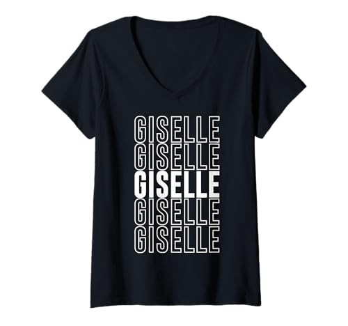 Damen Giselle T-Shirt mit V-Ausschnitt von Giselle Apparel