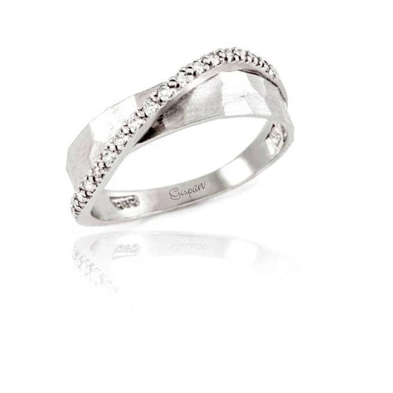 Einzigartiger Verlobungsring Gelbgold Und Diamanten, Gehämmerter Ring, Claddagh Ehering, Jubiläumsring, Gispandiamonds, Promise Ring von Gispandiamonds