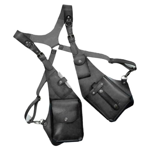 1.. Steampunk Anti Diebstahl Brustbeutel Verstellbares Schultergurt PU Leder Unisex Reise Essentials Mit Versteckter Tasche Herren Steampock Detective Chest Tasche 1.. Steampunk Anti Diebstahl Brustbeutel Verstellbares Schultergurt PU Leder Unisex Reise Essentials Mit Versteckter Tasche Herren Steampock Detective Chest Tasche von Gissroys