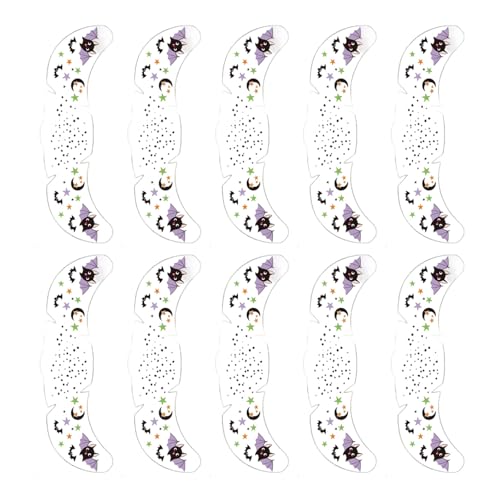 10pcs Halloween Gesichtsaufkleber Temporärer Sommersprossen Aufkleber Wasserdicht Wiederverwendbare Party Make Up Zubehör Gefälschte Sommersprossen Aufkleber Für Halloween von Gissroys