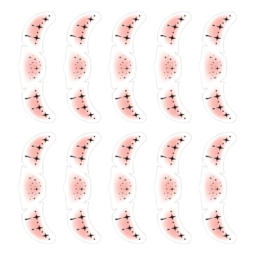 10pcs Halloween Gesichtsaufkleber Temporärer Sommersprossen Aufkleber Wasserdicht Wiederverwendbare Party Make Up Zubehör Gefälschte Sommersprossen Aufkleber Für Halloween von Gissroys