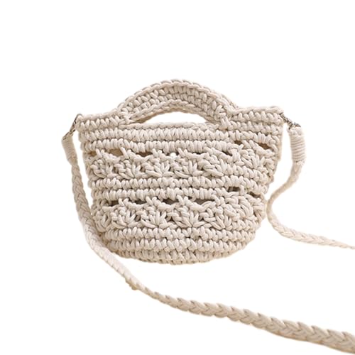 2024 Gewebte Crossbody Tasche Baumwoll Urlaub Strandtasche Fashion Hollow Für Mädchen Frauen Reisen Vielseitige Handtasche Tasche Urlaub Strand von Gissroys