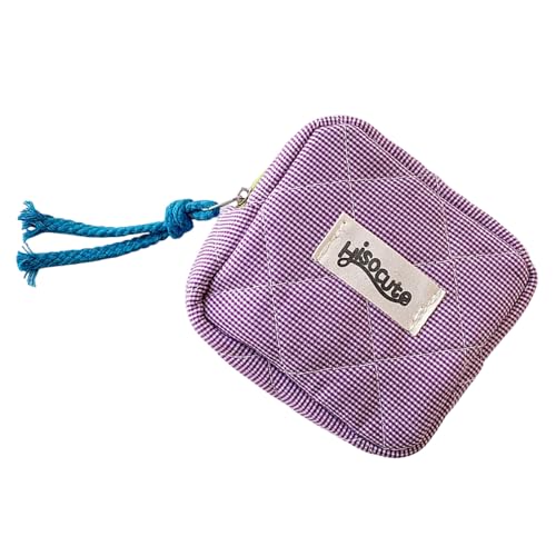 Adrette Kosmetiktasche mit Reißverschluss, Geldbörse, Reise-Münzbeutel, Kleingeldtasche, Damenbinden, Aufbewahrungstasche, Make-up-Tasche für Lippenstift, a, Mass Beauty von Gissroys