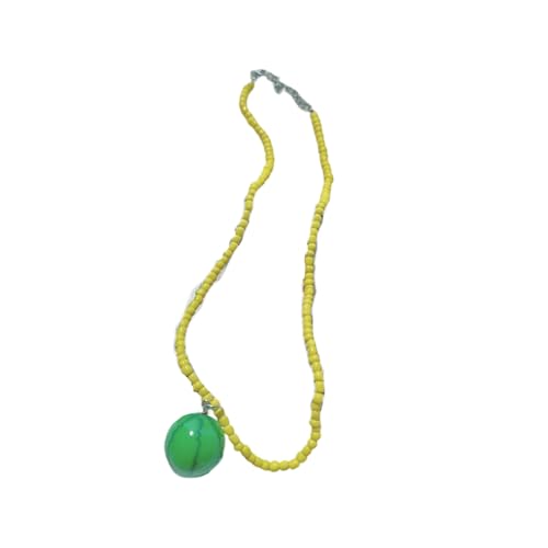 Bunte Glasperlen-Halskette mit Erdbeer-Wassermelonen-Charm, stapelbarer Schmuck für Mädchen, Freizeitkleidung, lebendige stapelbare Halskette, Geschenk, Einheitsgröße, Wie beschrieben, Wie beschrieben von Gissroys