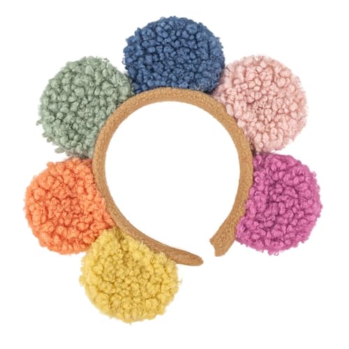Bunte Sonnenblumen-Haarbänder, Plüsch-Blumen-Haarband, modische Kopfbedeckung für Partys und den täglichen Gebrauch von Gissroys
