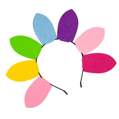 Bunte Sonnenblumen-Haarbänder, Plüsch-Blumen-Haarband, modische Kopfbedeckung für Partys und den täglichen Gebrauch von Gissroys