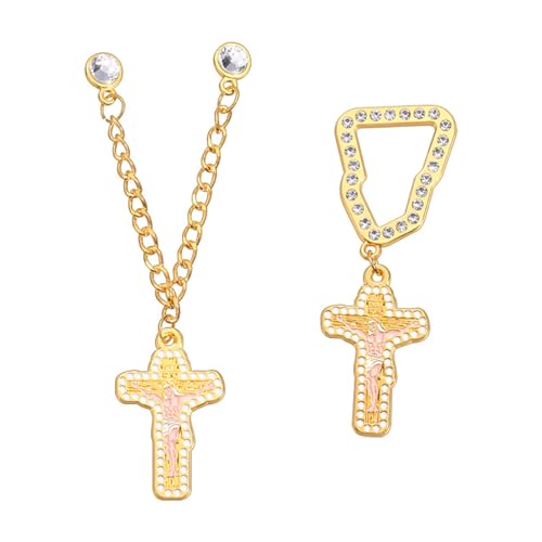 Dekorative Clip Revers Pin Handgefertigte Jacken Rucksack Abzeichen Accessoire Für Dame Detaillierter Religiöser Brustwolkenschmuck Easy Attht Hat Clip von Gissroys