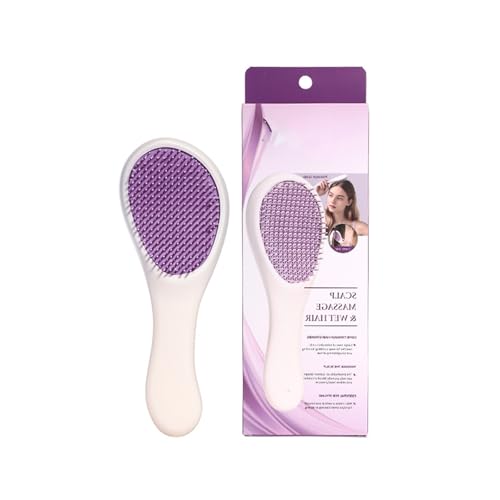 Doppelzähne Design Haare Kamm Kopfhaut Stimulator Glatte Gleitstränge Leicht Kompakt Für Frauen Männer Home Office Abs Haarbürste von Gissroys