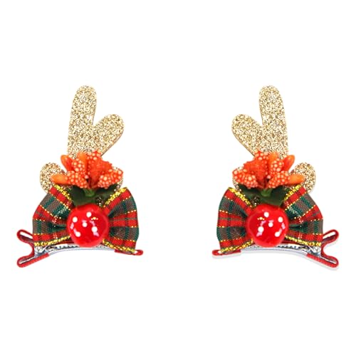 Einzigartige Weihnachts-Haarspange, leicht, Weihnachtsmann-Haarnadel, Festival, Haarspange für stilvolle Mädchen, 2 Stück von Gissroys