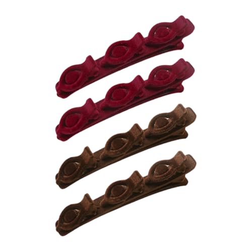 Elegante Haarstyling-Clips für Damen und Mädchen, Hochzeit, Party, den täglichen Gebrauch, beflockte Haarspangen, Haar-Accessoires, geflochtene Clips für Damen und Mädchen, einfach zu bedienen, 2 von Gissroys