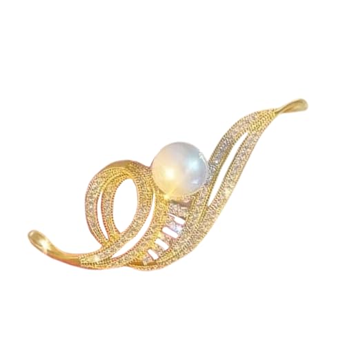 Elegante Musik Note Brosche Mit Strasssteinen Und Perlen Handgefertigtes Revers Pin Schalhut Accessoires Juwel Für Damen Alloy Brosche Schmuck von Gissroys