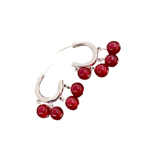 Elegante Reifenohrringe Mit Künstlichem Kristallperlen Modernes Design Für Damen Täglich Und Formeller Verschleiß Einzigartiger Handgefertigter Ohrringe Stil von Gissroys