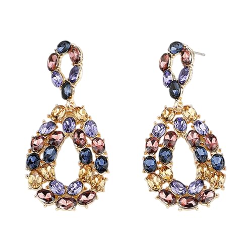 Elegante Tränen Legierungs Diamanten Ohrringe Hypoallergenisch Leichtes Design Ohrzubehör Für Empfindliche Hautallergien Freier Zinklegungsschmuck von Gissroys