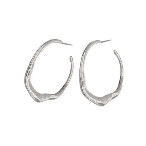Elegantes Reifenohrringe Accessoire Thin Hoop Übergroße Geometrische Aussage Dangle Einzigartige Ohrstollen Kreisförmige Ohrringe von Gissroys