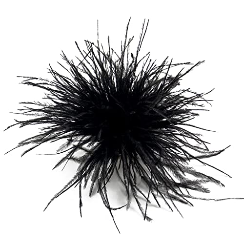 Federbroschen Schal Clip Schmuckzubehör Frauen Kleidungsdekoration Strauß Federmaterial Corsage Pin Lappelstifte Brosche Brosche von Gissroys