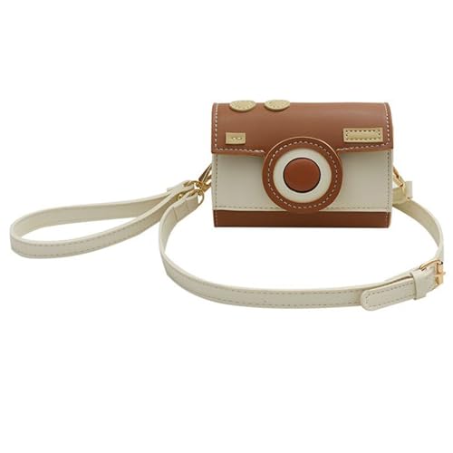 Frauen Kamera Form Messengerbeutel PU Handtasche Geldbörse Fashion Crossbody Body Kontraste Farben Schulter Telefon Frauen PU Leder Schulter Kamera Form Crossbody Trend Messenger von Gissroys