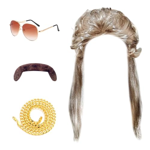 Frauen Natürliche Lockige Perücken Synthetische Lockige Stirnband Perücken Für Themenbezogene Versammlungen Regulierbare Männer von Gissroys