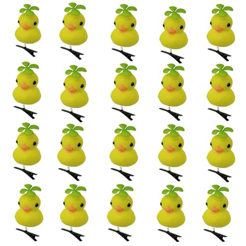 Gelbe Enten-Haarnadel, lustiges und einzigartiges Haar-Accessoire für Kinder und Frauen, Cartoon-Haarspange, modische Kopfbedeckung von Gissroys