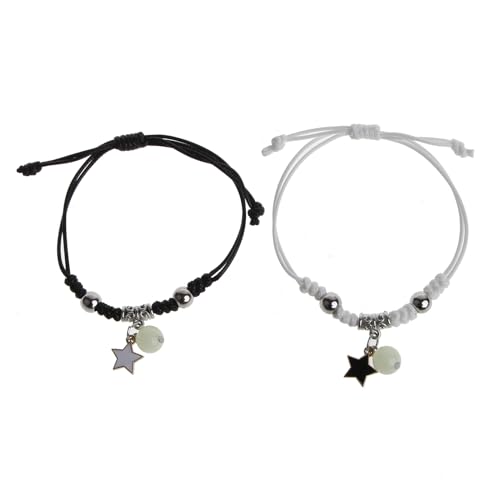 Gissroys 2 PCs Leuchtend Perle Charme Geflochtenes Seilangriffe Paar Versprechen Armbänder Freundschaft Matching Armband Schmuck Für Liebhaber Freundschaft Matching Armband Gissroys 2 PCs Leuchtend Perle Charme Geflochtenes Seilangriffe Paar Versprechen Armbänder Freundschaft Matching Armband Schmuck Für Liebhaber Freundschaft Matching Armband von Gissroys