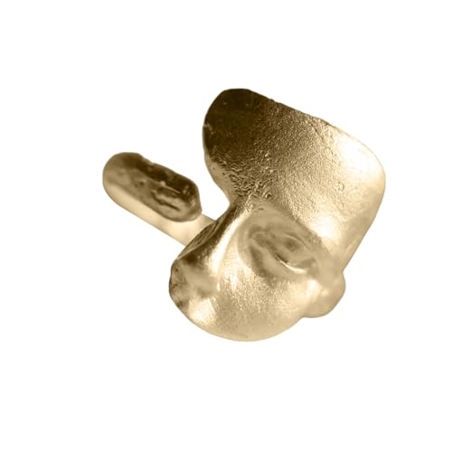 Gissroys Bequeme Ringe Einzigartige Maskenform Metal Fashion Accessoire Paar Geeignet Für Stilvolle Outfits Handgefertigte Offene Ringe von Gissroys