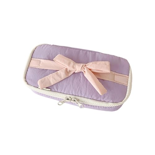 Gissroys Big Bowknot Stiftbeutel Große Kapazität Bleistiftkoffer Tragbarer Stift Organizer Reisemake Up Aufbewahrungstasche Für Büroschule School Supplies Organizer von Gissroys