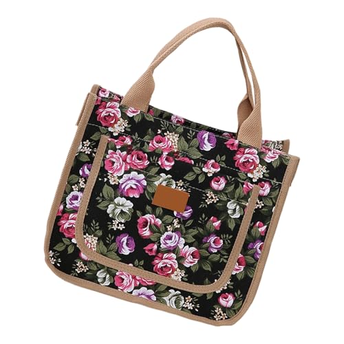 Gissroys Elegante Stile Freundliche Stoff Tragetasche Freier Handtasche Für Büroeinkäufe Kurze Reise Organisierte Aufbewahrung Leinwandtasche von Gissroys