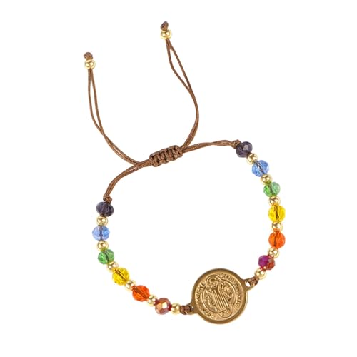 Gissroys Handgefertigte Mehrfarbige Kristallperle Mit Runden Charme Einstellbarer Retro Schmuck Frauen Vintage Stylish Allta von Gissroys