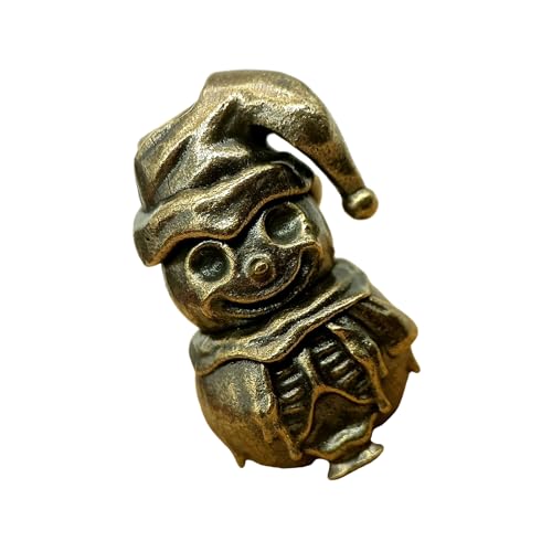 Gissroys Handgefertigter Kupfer-Paracord-Schlüsselband-Anhänger Schneemann-Anhänger für taktische Ausrüstung, handgefertigtes Schlüsselanhänger, Zubehör, Schneemann-Ausrüstungsanhänger von Gissroys