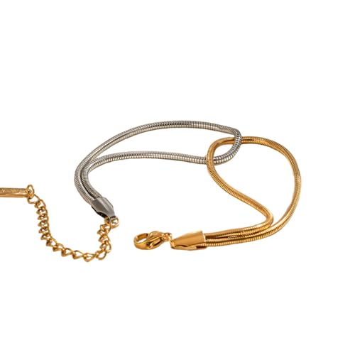 Gissroys Mode Frauen Armband Hohlschlangenkette Stylische Kette Edelstahl Textur Für Modeliebhaber Secure Claspe von Gissroys