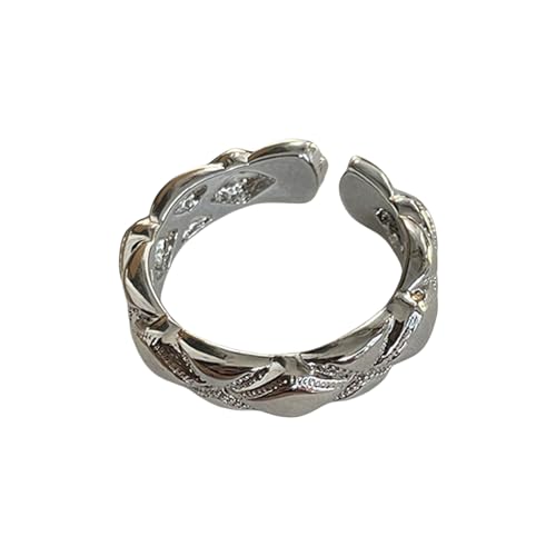 Gissroys Mode Frauen Gold Silber Ringe Set 14K Gold Plattiert Verstellbare Designs Mit Stilvoller Zirkonia Für Elegante Stile Statement Daumenringe von Gissroys