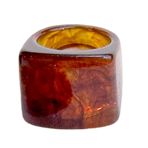 Gissroys Moderne Klassische Acrylringe Allergie Resistent Komfortable Robuste Modezubehör Unisex Minimalistische Harzband Unisex Geometrischer Acrylschmuck von Gissroys