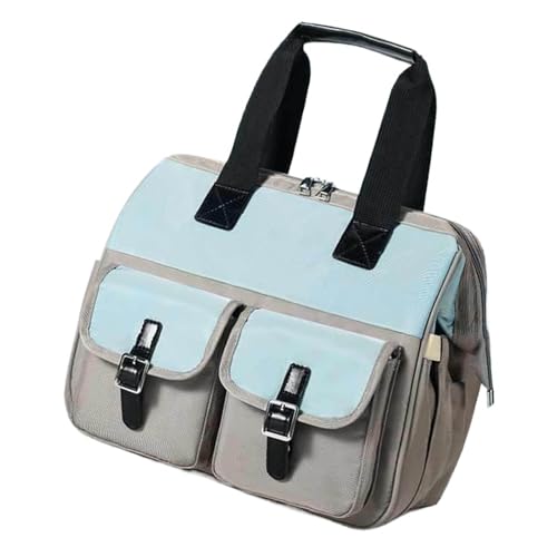 Gissroys Multifunktionale Baby-Reisetasche, Windel-Organizer für Eltern mit wasserabweisendem Stoff und mehreren Fächern, Design mit mehreren Fächern, Blaugrau von Gissroys