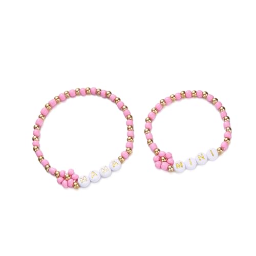 Gissroys Packung Von 2 Herz Perlen Stapelbaren Schmuckgeschenken Harzperlen Armbänder Accessoire Für Muttertag Und Geburtstagsgeschenke Modeaccessoires Für Mädchen Gissroys Packung Von 2 Herz Perlen Stapelbaren Schmuckgeschenken Harzperlen Armbänder Accessoire Für Muttertag Und Geburtstagsgeschenke Modeaccessoires Für Mädchen von Gissroys