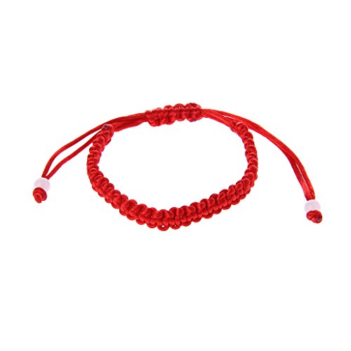 Gissroys Personalisierte rote Schnüre, geflochtene Kabbalah-Strickarmreifen, Schmuck-Dekoration für Glück, Reichtum und Liebe, Freundschaft für Damen von Gissroys