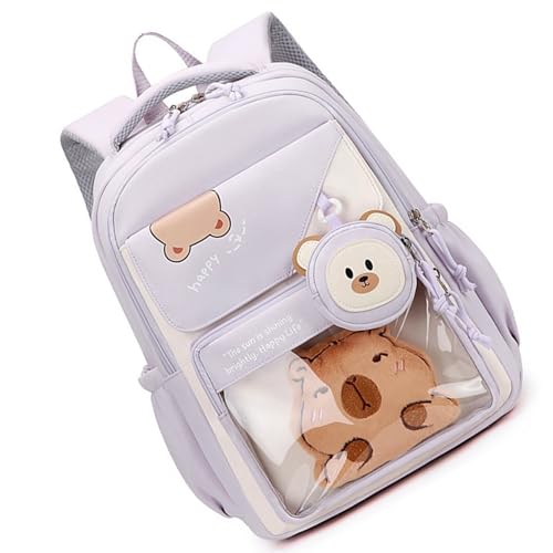 Gissroys Praktischer Wasserfester Rucksack Für Erwachsene Ergonomische Schulterunterstützung Reichlich Raumdesign Mit Entzückendem Tiermuster Wasserdichtem Mädchen Rucksack von Gissroys