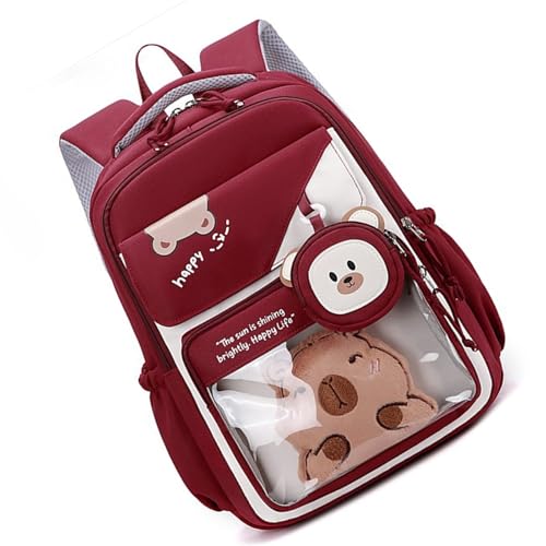 Gissroys Praktischer Wasserfester Rucksack Für Erwachsene Ergonomische Schulterunterstützung Reichlich Raumdesign Mit Entzückendem Tiermuster Wasserdichtem Mädchen Rucksack von Gissroys