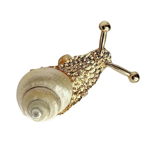 Gissroys Resortstile Übergroße Schneckenringe Mode Muschelschmuck Für Urlaub Und Freizeit Outfit Küstenmoderinge von Gissroys