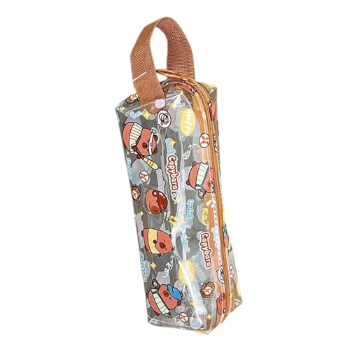 Gissroys Tierstiftkoffer Clear Pen Case Bleistiftbeutel Ästhetische Tasche Stiftbeutel Schöne Für Studenten Capybara Tasche Klar von Gissroys