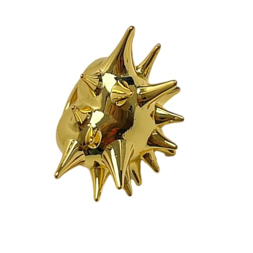 Gissroys Trendy Gold/Silber Farbe Seeigel Ringe Zeitgenössische Metallfinger Ringe Punk Stiles Schmuck Für Mode Enthusiasten Kanter Stilring von Gissroys