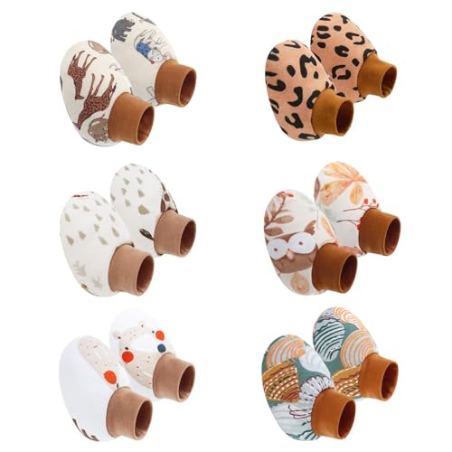 Gissroys Weiche Baumwoll Säuglingssocken Pack Von 6 Paar Atmungsaktiven Stoff Elastischer Knöchel Schönes Muster Unisex Schuhe Unisex Baby Mit Süßem Muster von Gissroys