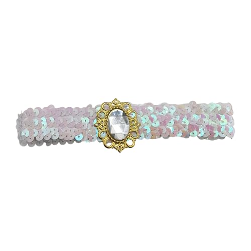 Glitzernde Pailletten-Stirnbänder, Strass, Haarbänder, elastisches Haar-Accessoire, Party-Haarschmuck für Damen und Mädchen Glitzernde Pailletten-Stirnbänder, Strass, Haarbänder, elastisches Haar-Accessoire, Party-Haarschmuck für Damen und Mädchen von Gissroys