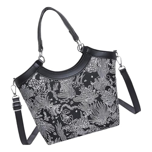 Hobos Crossbody Bags Für Frauen Faux Leder Handtaschen Chinesische Styles Umhängetasche Eimer Geldbörsen Geschenk Frauen Handtaschen Und Geldbörse Taschen Taschen Damen Retro Top Geldbeutel von Gissroys