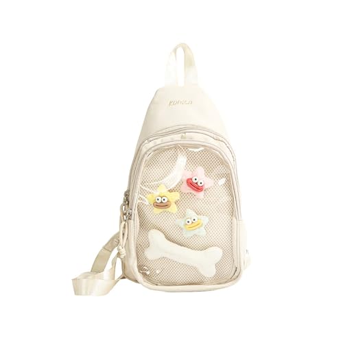 Itabagbag Crossbody Rucksack Clear Itabag Slings Bags Damen Itabag Crossbody Bag Handtasche Satchel Für Damen Klarer Rucksack von Gissroys