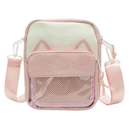 Klare Umhängetasche Japanische Stile Crossbody Bag Harajukus Itabag Schöne Katzen Telefon Messenger Für Pin Display von Gissroys
