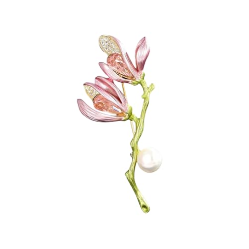 Klassische Geschenkmagnolienblütenbrosche Mit Komplizierten Blütenblattdetail Legierungsmaterialien Für Anzüge Kleider Outfits Antique Metal Corsage Pin von Gissroys