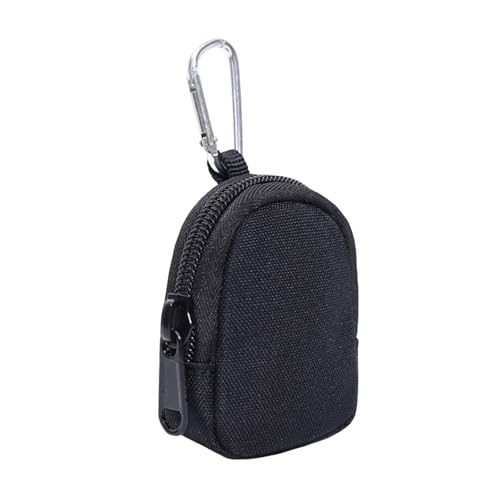 Kleine Geldbörse für Herren, Münzgeldbeutel, Tasche mit Schnalle, Outdoor-Hüfttasche, Kopfhörerbeutel für Camping, Wandern, Schwarz Kleine Geldbörse für Herren, Münzgeldbeutel, Tasche mit Schnalle, Outdoor-Hüfttasche, Kopfhörerbeutel für Camping, Wandern, Schwarz von Gissroys