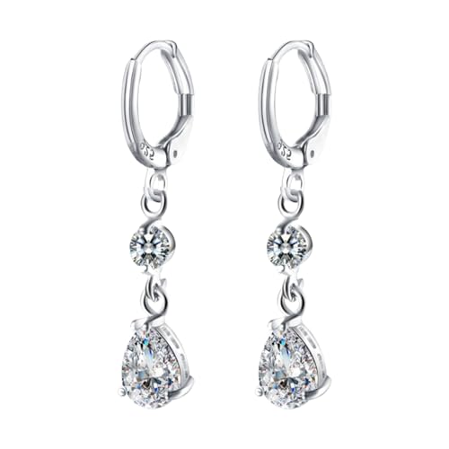 Komfortable Wasser Drop Ohr Zubehör Robustes Qualität Zirkonia Ohrringe Für Frauen Bequeme Und Robuste Stollen Ohrringe von Gissroys
