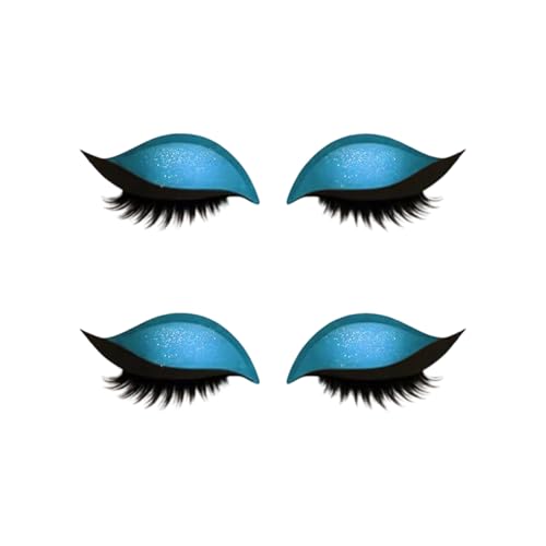 Lazy Ly Shadows Wimpernflecken Farbenfrohe Lidschatten Wimpern Make Up Aufkleber Wiederverwendbares Augen Make Up Multicolory Lidschatten Wimpern Patches von Gissroys