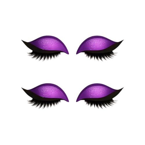 Lazy Ly Shadows Wimpernflecken Farbenfrohe Lidschatten Wimpern Make Up Aufkleber Wiederverwendbares Augen Make Up Multicolory Lidschatten Wimpern Patches von Gissroys