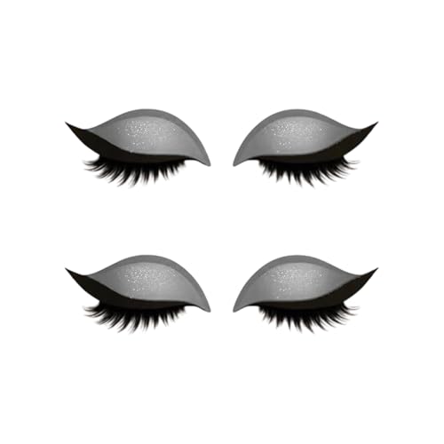 Lazy Ly Shadows Wimpernflecken Farbenfrohe Lidschatten Wimpern Make Up Aufkleber Wiederverwendbares Augen Make Up Multicolory Lidschatten Wimpern Patches von Gissroys